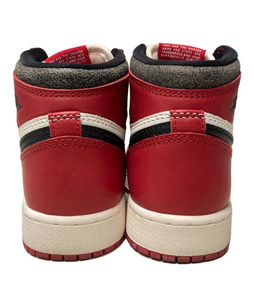 NIKE（ナイキ）NIKE (ナイキ) AIR JORDAN 1 RETRO HIGH OG GS ホワイト×レッド サイズ:US3.5Yの古着・服飾アイテム
