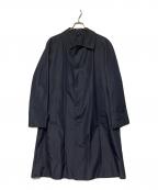 HERNOヘルノ）の古着「シルクステンカラーコート」｜ネイビー
