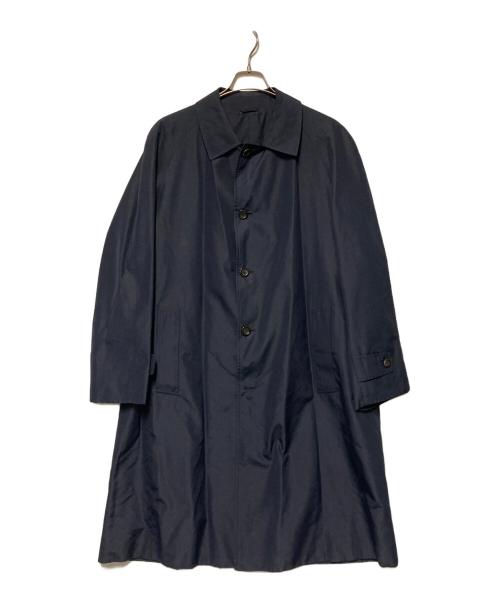 HERNO（ヘルノ）HERNO (ヘルノ) シルクステンカラーコート ネイビー サイズ:48の古着・服飾アイテム