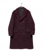 WACKO MARIAワコマリア）の古着「DOUBLE BREASTED CHESTERFIELD COAT (TYPE-2)」｜ボルドー
