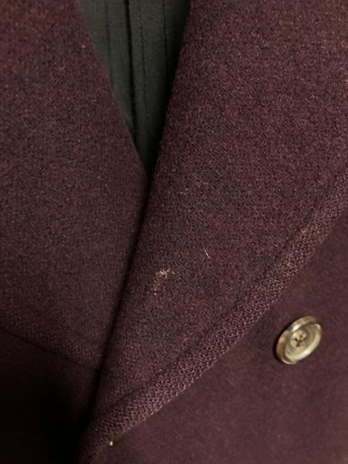 WACKO MARIA（ワコマリア）WACKO MARIA (ワコマリア) DOUBLE BREASTED CHESTERFIELD COAT (TYPE-2) ボルドー サイズ:Lの古着・服飾アイテム