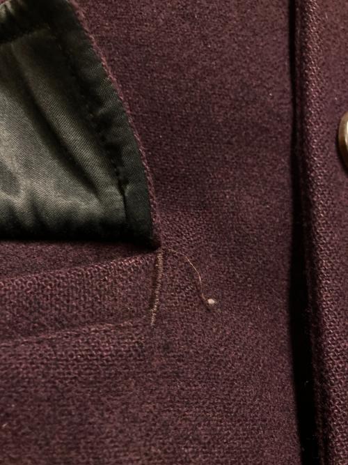 WACKO MARIA（ワコマリア）WACKO MARIA (ワコマリア) DOUBLE BREASTED CHESTERFIELD COAT (TYPE-2) ボルドー サイズ:Lの古着・服飾アイテム