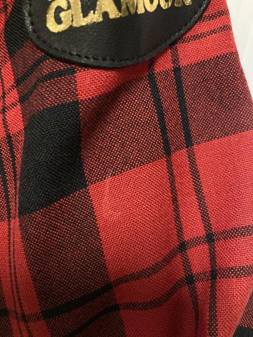 Hysteric Glamour（ヒステリックグラマー）Hysteric Glamour (ヒステリックグラマー) チェックライダースセットアップ レッド×ブラック サイズ:ジャケット:F パンツ:Mの古着・服飾アイテム