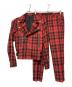 Hysteric Glamour（ヒステリックグラマー）の古着「チェックライダースセットアップ」｜レッド×ブラック