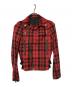 Hysteric Glamour (ヒステリックグラマー) チェックライダースセットアップ レッド×ブラック サイズ:ジャケット:F パンツ:M：20000円