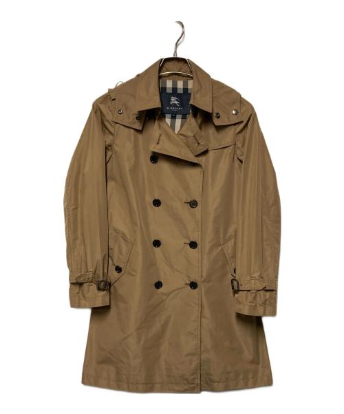 BURBERRY LONDON（バーバリーロンドン）BURBERRY LONDON (バーバリーロンドン) フーデッドトレンチコート ブラウン サイズ:36の古着・服飾アイテム