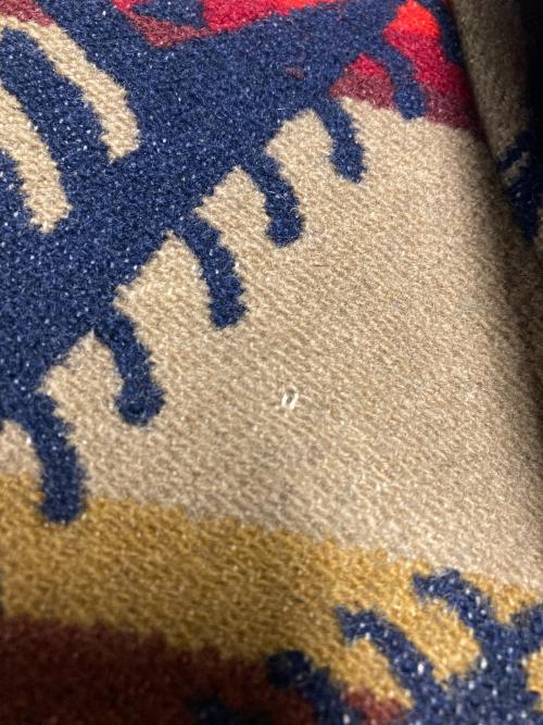 PENDLETON（ペンドルトン）PENDLETON (ペンドルトン) 90s ネイティブ柄中綿ウールジャケット ネイビー×ベージュ サイズ:Lの古着・服飾アイテム