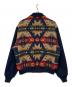 PENDLETON (ペンドルトン) 90s ネイティブ柄中綿ウールジャケット ネイビー×ベージュ サイズ:L：18000円