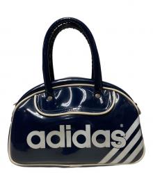 adidas（アディダス）の古着「80s エナメルミニボストンバッグ」｜ネイビー×ホワイト