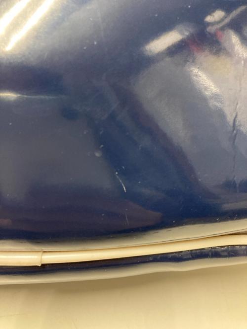 adidas（アディダス）adidas (アディダス) 80s エナメルミニボストンバッグ ネイビー×ホワイトの古着・服飾アイテム