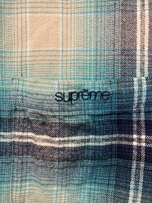 SUPREME（シュプリーム）SUPREME (シュプリーム) 23SS Shadow Plaid Flannel Shirt ブルー サイズ:Lの古着・服飾アイテム