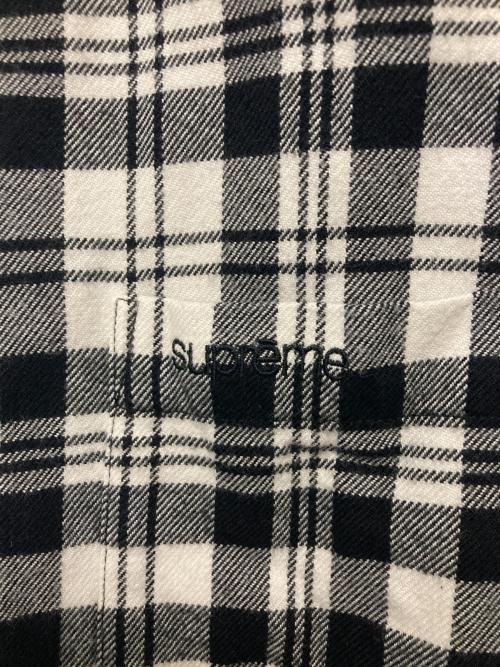SUPREME（シュプリーム）SUPREME (シュプリーム) 25FW Plaid Flannel Shirt ホワイト×ブラック サイズ:XLの古着・服飾アイテム