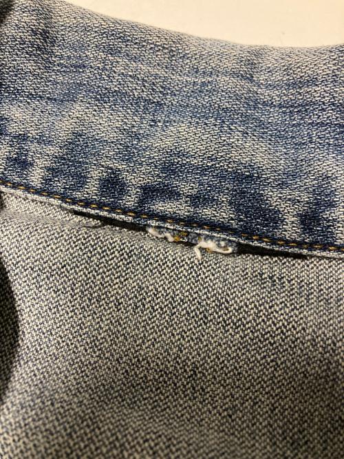 Wrangler（ラングラー）Wrangler (ラングラー) バック刺繍ジップアップデニムジャケット インディゴ サイズ:-の古着・服飾アイテム