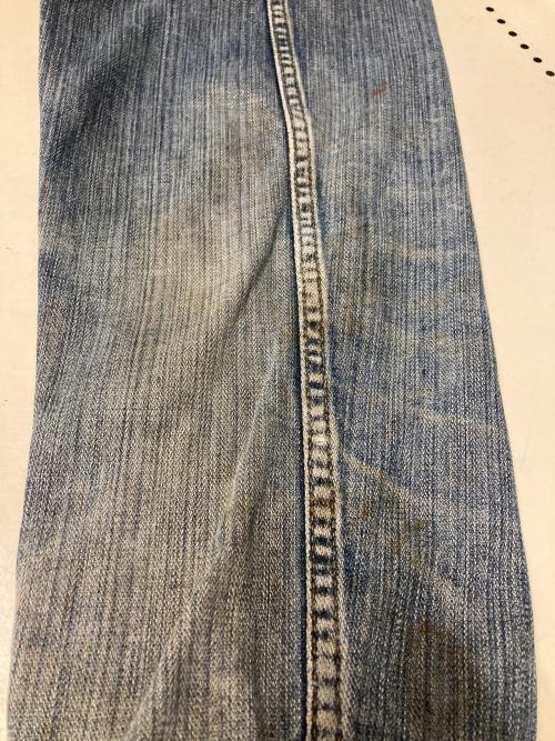 Wrangler（ラングラー）Wrangler (ラングラー) バック刺繍ジップアップデニムジャケット インディゴ サイズ:-の古着・服飾アイテム
