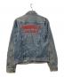 Wrangler (ラングラー) バック刺繍ジップアップデニムジャケット インディゴ サイズ:-：15000円