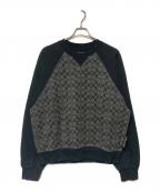 COACHコーチ）の古着「シグネチャークルーネックスウェット」｜グレー×ブラック