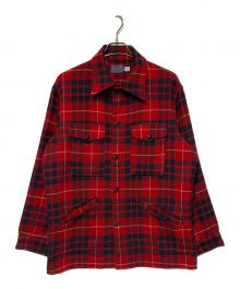 PENDLETON（ペンドルトン）の古着「チェックシャツジャケット」｜レッド