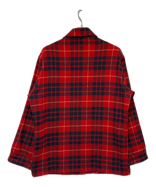 PENDLETON（ペンドルトン）PENDLETON (ペンドルトン) チェックシャツジャケット レッド サイズ:Mの古着・服飾アイテム