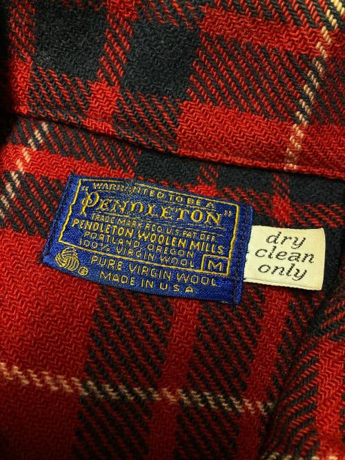 PENDLETON（ペンドルトン）PENDLETON (ペンドルトン) チェックシャツジャケット レッド サイズ:Mの古着・服飾アイテム