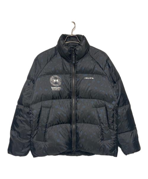 New Era（ニューエラ）New Era (ニューエラ) kompakt record bar (コンパクトレコードバー) レオパードダウンジャケット ブラック サイズ:Mの古着・服飾アイテム