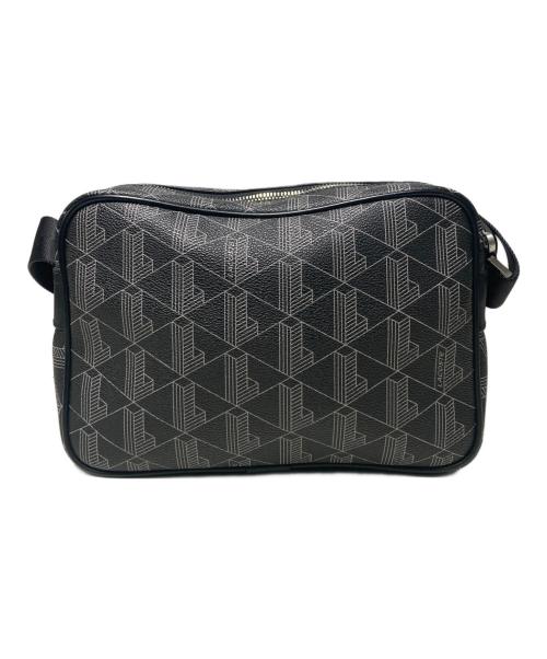 LACOSTE（ラコステ）LACOSTE (ラコステ) ザ ブレンド モノグラムコンビレポーターバッグ ブラックの古着・服飾アイテム