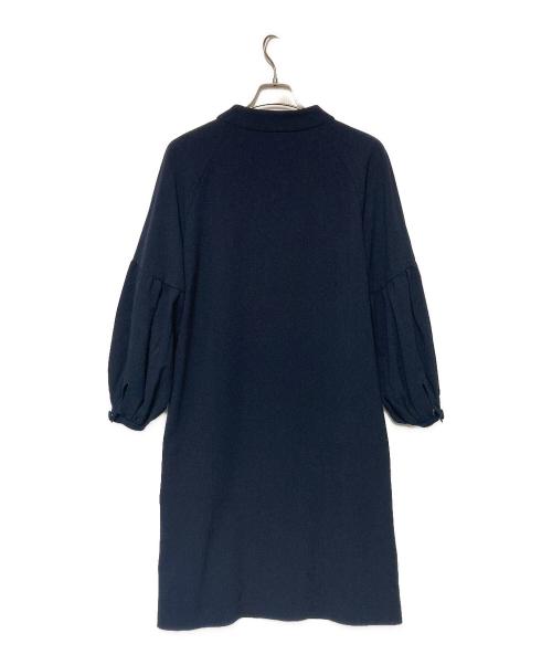 ADORE（アドーア）ADORE (アドーア) パフスリーブブラウスワンピース ネイビー サイズ:36の古着・服飾アイテム