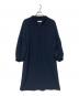 ADORE（アドーア）の古着「パフスリーブブラウスワンピース」｜ネイビー