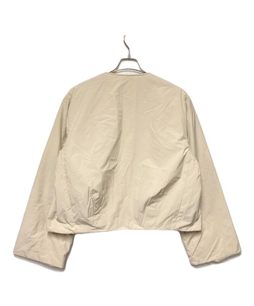 DANTON（ダントン）DANTON (ダントン) インサレーションカラーレスワイドジャケット ベージュ サイズ:36の古着・服飾アイテム