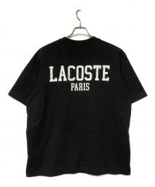 LACOSTE（ラコステ）の古着「バックプリントベーシックTシャツ」｜ブラック