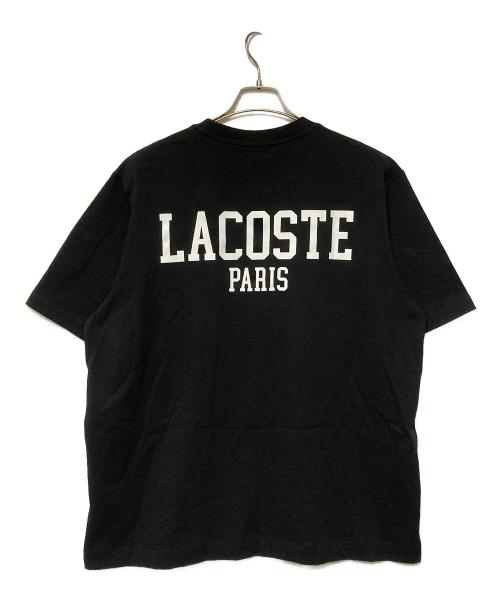 LACOSTE（ラコステ）LACOSTE (ラコステ) バックプリントベーシックTシャツ ブラック サイズ:5 未使用品の古着・服飾アイテム