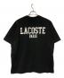 LACOSTE（ラコステ）の古着「バックプリントベーシックTシャツ」｜ブラック