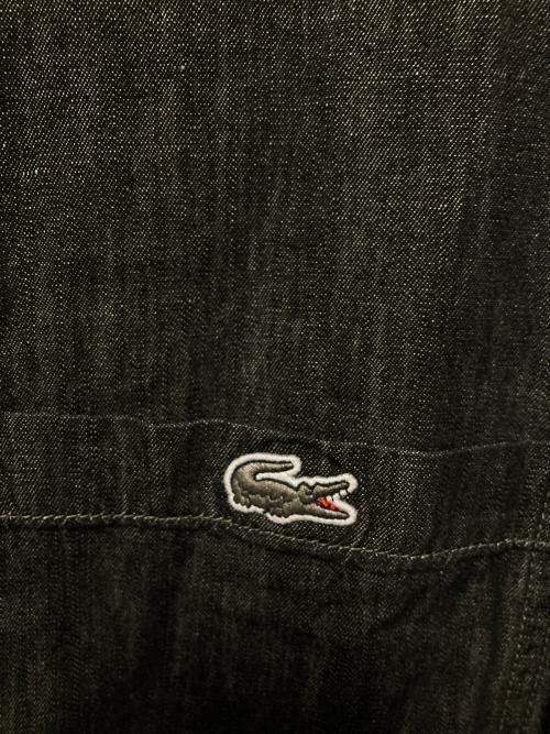 LACOSTE（ラコステ）LACOSTE (ラコステ) コットンリネンデニムシャツアウター グレー サイズ:41 未使用品の古着・服飾アイテム