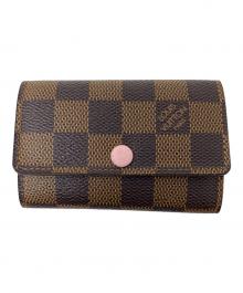 LOUIS VUITTON（ルイ ヴィトン）の古着「キーケース　ミュルティクレ6ローズバレリーヌ 」｜ブラウン