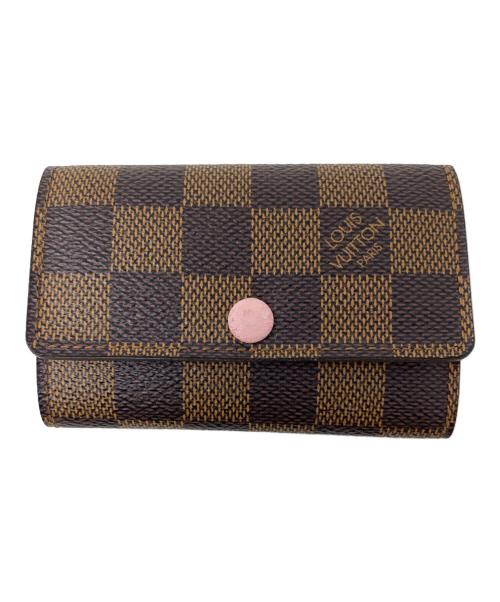 LOUIS VUITTON（ルイ ヴィトン）LOUIS VUITTON (ルイ ヴィトン) キーケース　ミュルティクレ6ローズバレリーヌ  ブラウンの古着・服飾アイテム