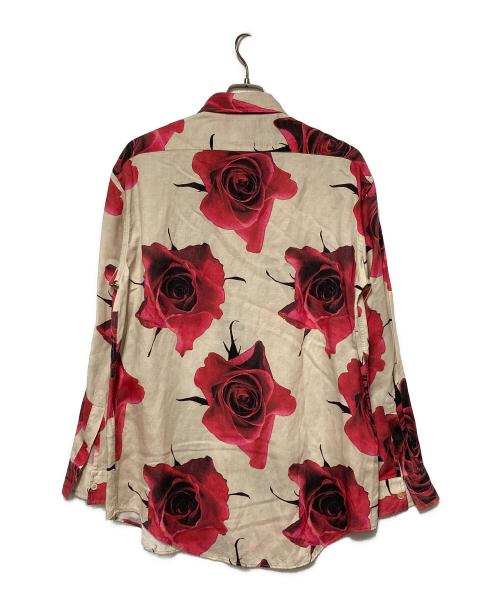 PAUL SMITH（ポールスミス）PAUL SMITH (ポールスミス) 21SS Monarch Rose Shirt アイボリー×レッド サイズ:Mの古着・服飾アイテム