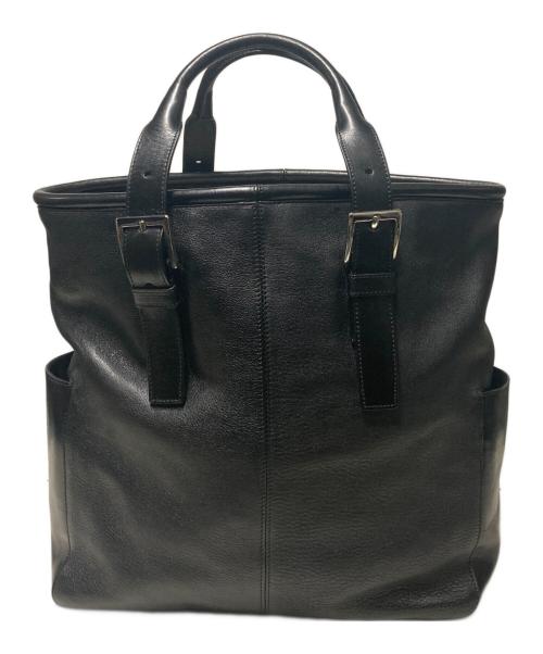 HIROFU（ヒロフ）HIROFU (ヒロフ) レザートートバッグ ブラックの古着・服飾アイテム