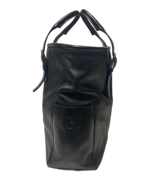 HIROFU（ヒロフ）HIROFU (ヒロフ) レザートートバッグ ブラックの古着・服飾アイテム