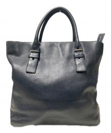 HIROFU（ヒロフ）の古着「レザートートバッグ」｜ネイビー