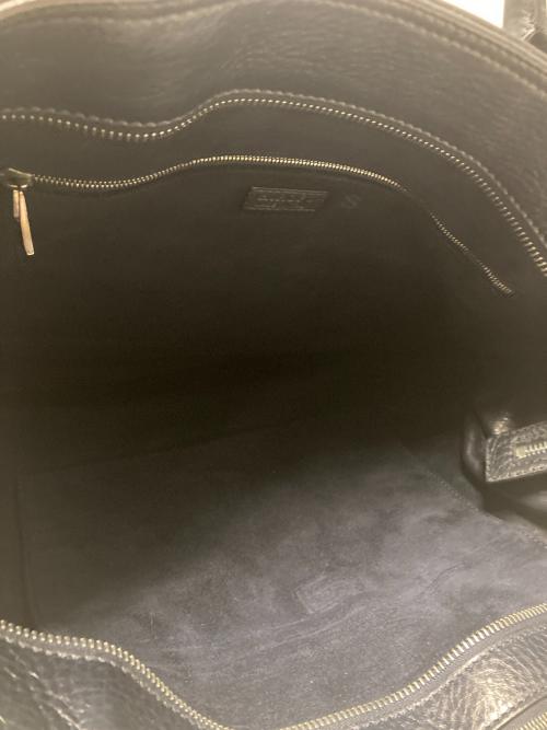 HIROFU（ヒロフ）HIROFU (ヒロフ) レザートートバッグ ネイビーの古着・服飾アイテム