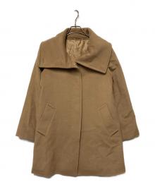 Max Mara Studio（マックスマーラ ストゥディオ）の古着「ウールビッグカラーコート」｜ブラウン