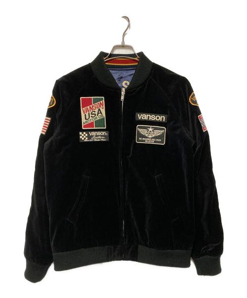 VANSON（バンソン）VANSON (バンソン) ワンスター別注 リバーシブルスタジャン ブラック サイズ:Mの古着・服飾アイテム