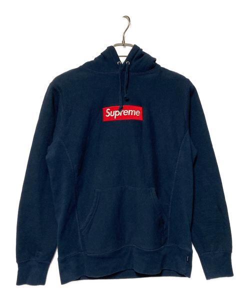 SUPREME（シュプリーム）SUPREME (シュプリーム) Box Logo Hooded Sweatshirt / ボックスロゴプルオーバーパーカー ネイビー サイズ:Sの古着・服飾アイテム