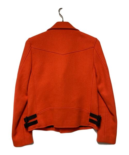 JOHN LAWRENCE SULLIVAN（ジョン ローレンス サリバン）JOHN LAWRENCE SULLIVAN (ジョン ローレンス サリバン) ウールダブルライダースジャケット オレンジ サイズ:34の古着・服飾アイテム
