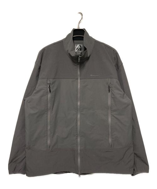 Champion（チャンピオン）Champion (チャンピオン) ストレッチナイロンジップジャケット / ブラックエディション グレー サイズ:XLの古着・服飾アイテム