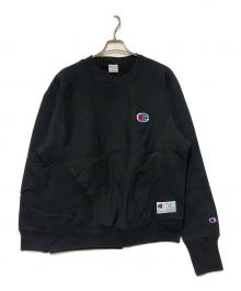Champion REVERSE WEAVE×UNDERCOVER（チャンピオン リバース ウィーブ×アンダーカバー）の古着「リバースウィーブ(R) クルーネックスウェットシャツ」｜ブラック