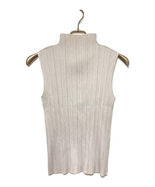 PLEATS PLEASE（プリーツプリーズ）PLEATS PLEASE (プリーツプリーズ) プリーツノースリーブブラウス グレー サイズ:3の古着・服飾アイテム