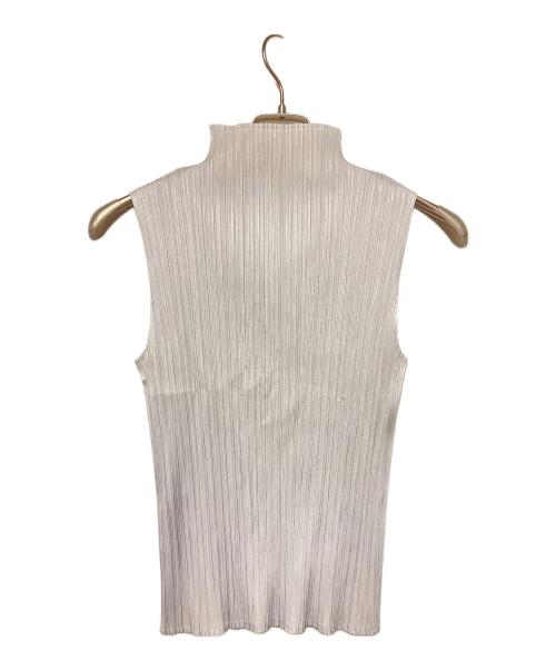 PLEATS PLEASE（プリーツプリーズ）PLEATS PLEASE (プリーツプリーズ) プリーツノースリーブブラウス グレー サイズ:3の古着・服飾アイテム