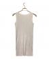 PLEATS PLEASE (プリーツプリーズ) プリーツノースリーブワンピース グレー サイズ:3：18000円