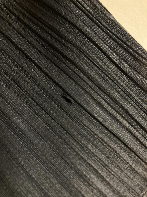 PLEATS PLEASE（プリーツプリーズ）PLEATS PLEASE (プリーツプリーズ) 半袖プリーツワンピース ネイビー サイズ:3の古着・服飾アイテム