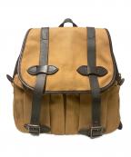 C.C. Filsonフィルソン）の古着「RUCK SACK / レザーコンビキャンバスバックパック」｜キャメル